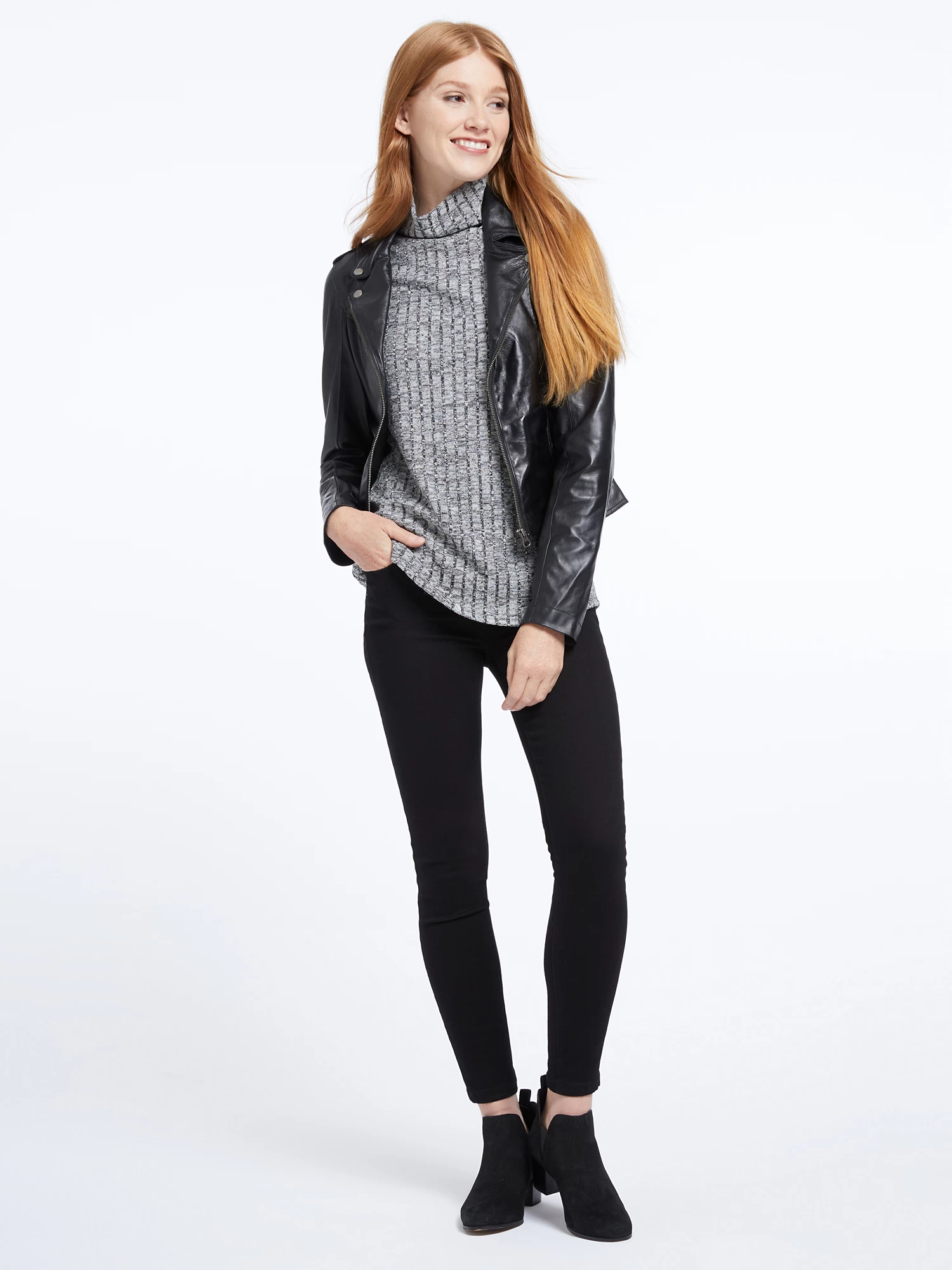 Jakett Washable Leather Moto Jacket - Image 4