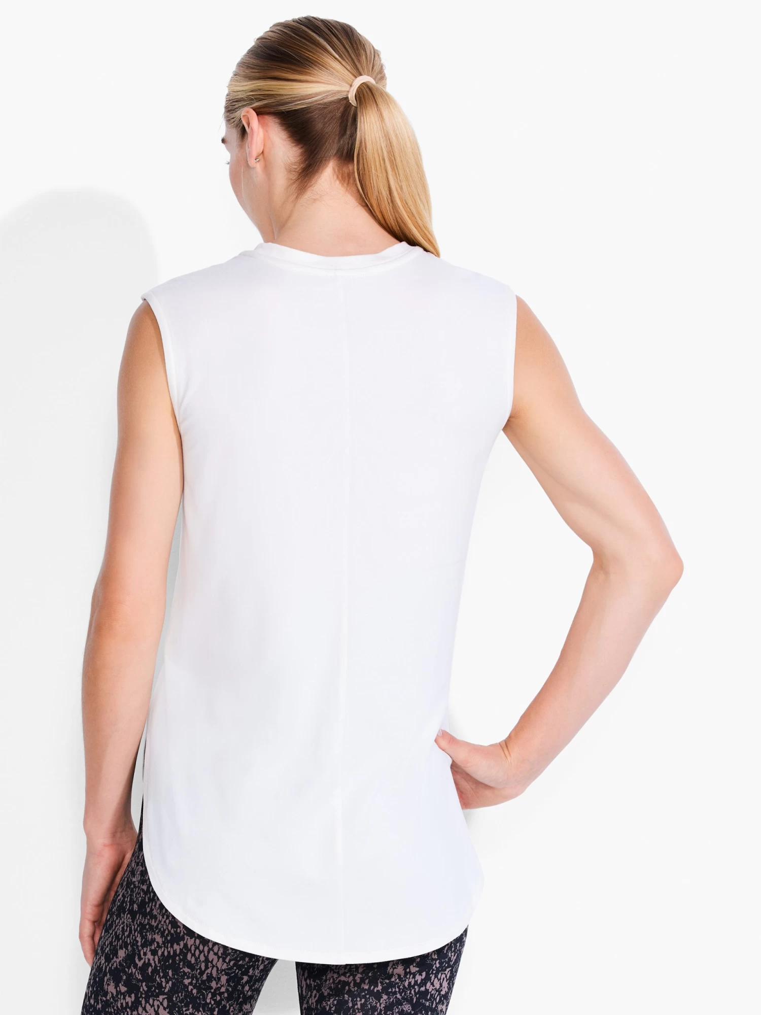 Brushed Flow Scoop Neck Top ALABASTER - Image 3