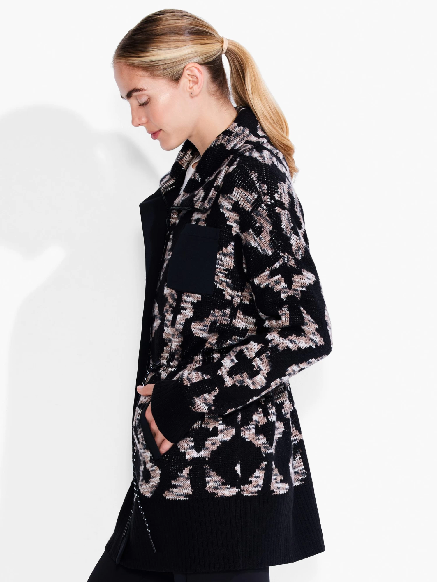 Spacedye Cozy Coat BLACK MULTI - Image 2