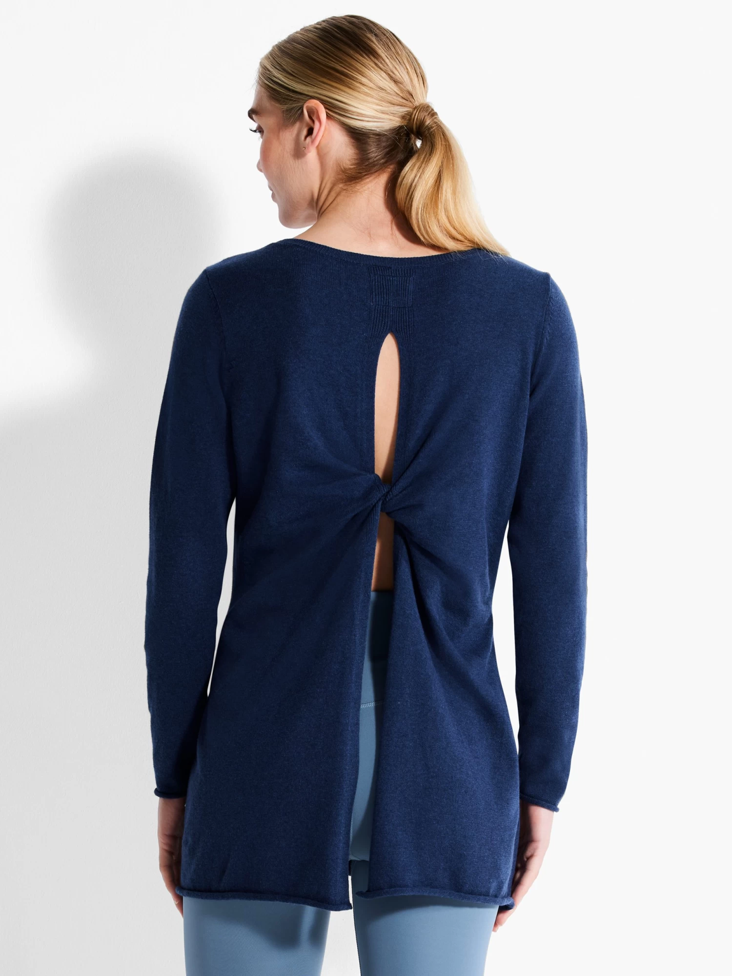 Cool Down Twist Back Sweater INK - Image 3