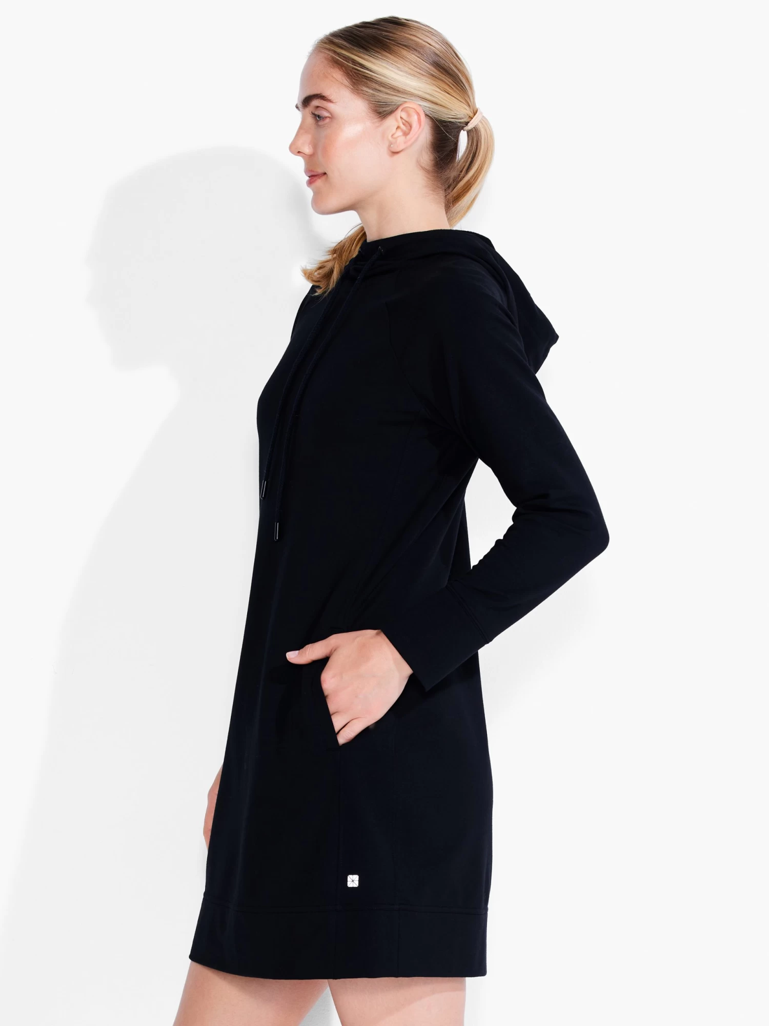 Brushed Terry Dress BLACK ONYX - Image 2