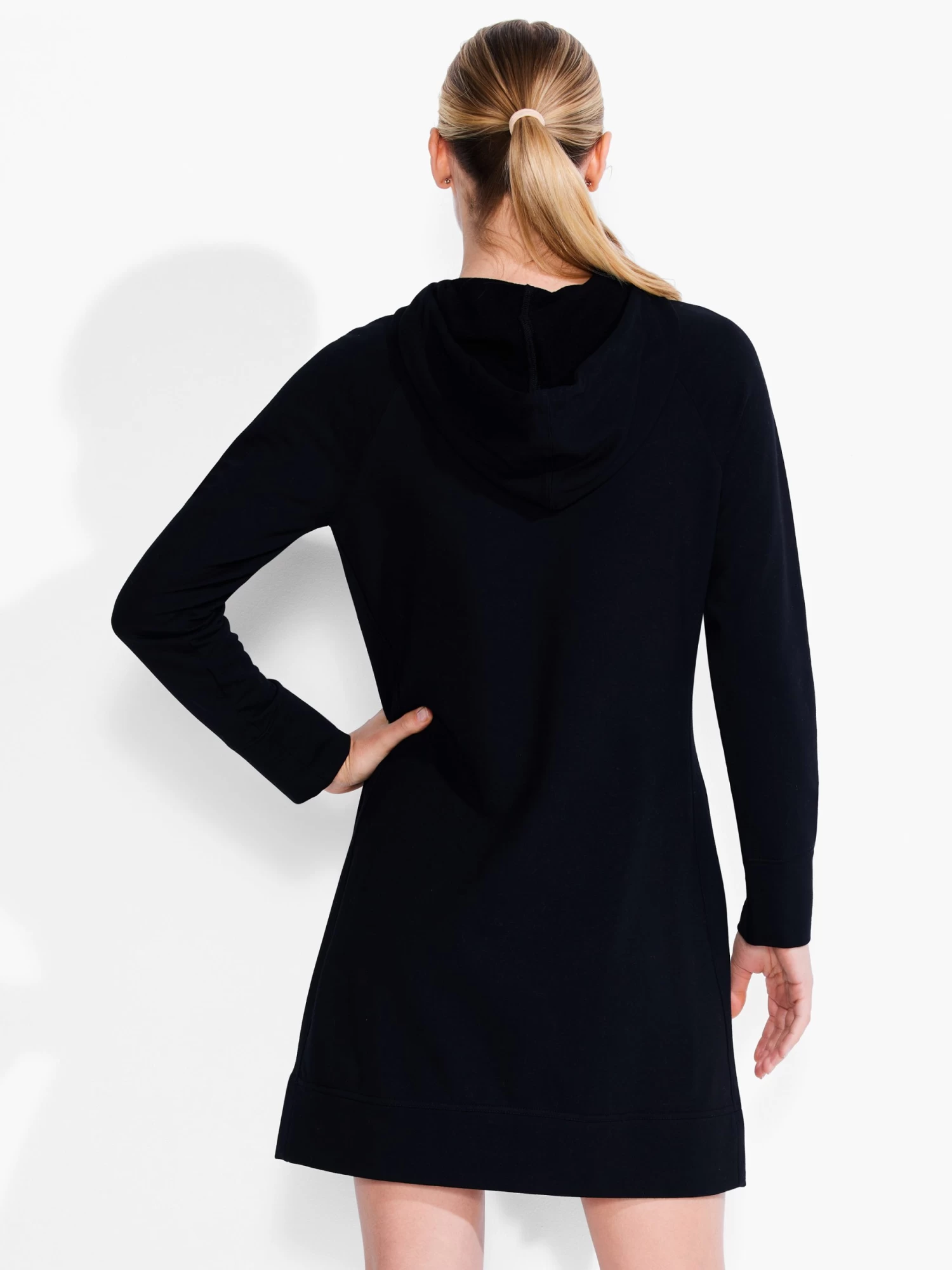 Brushed Terry Dress BLACK ONYX - Image 3