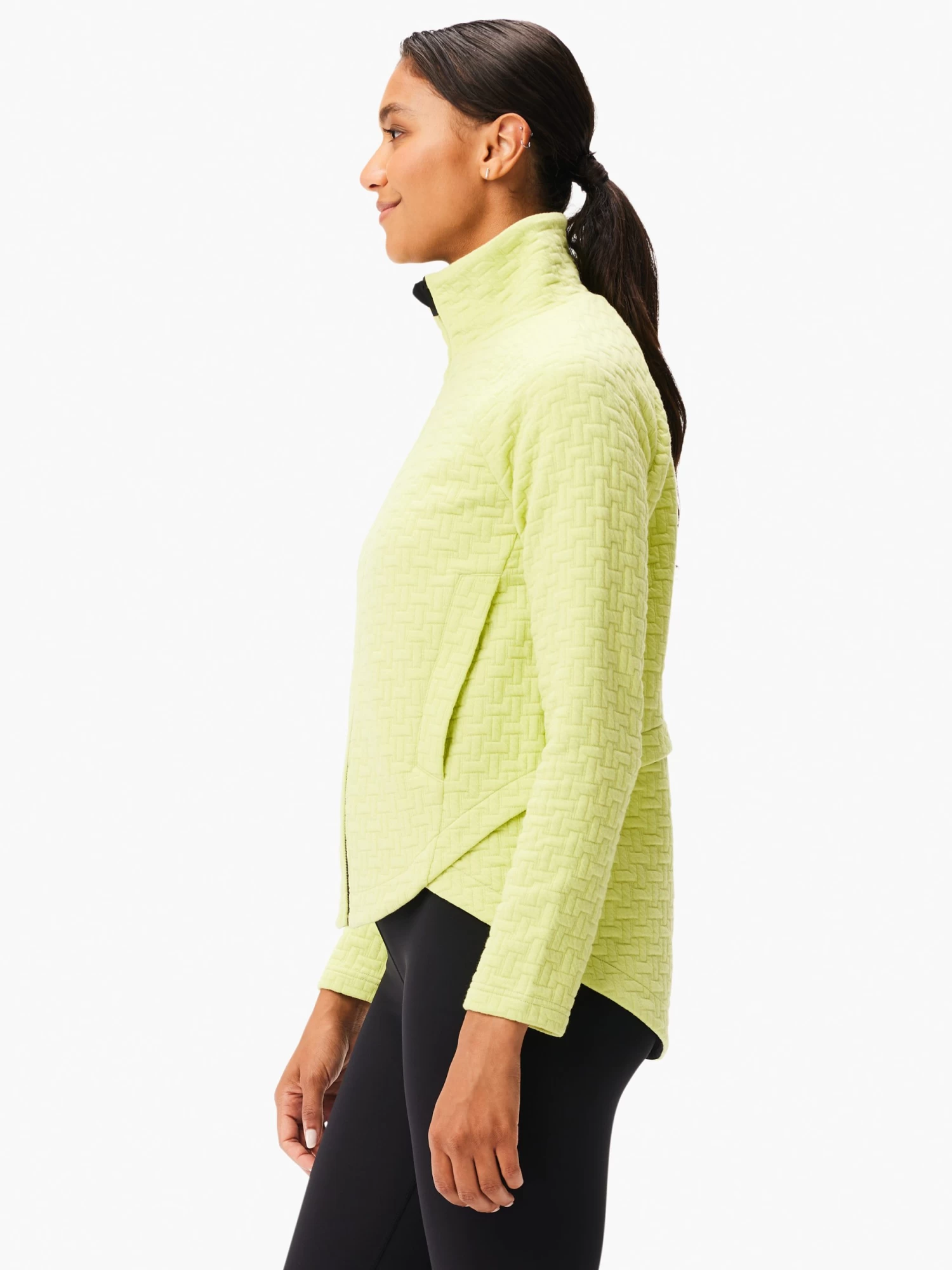 All Year Quilted Jacket CELERY - Image 2