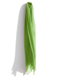 Meg Cohen Cashmere Whisper Featherweight Scarf LIME
