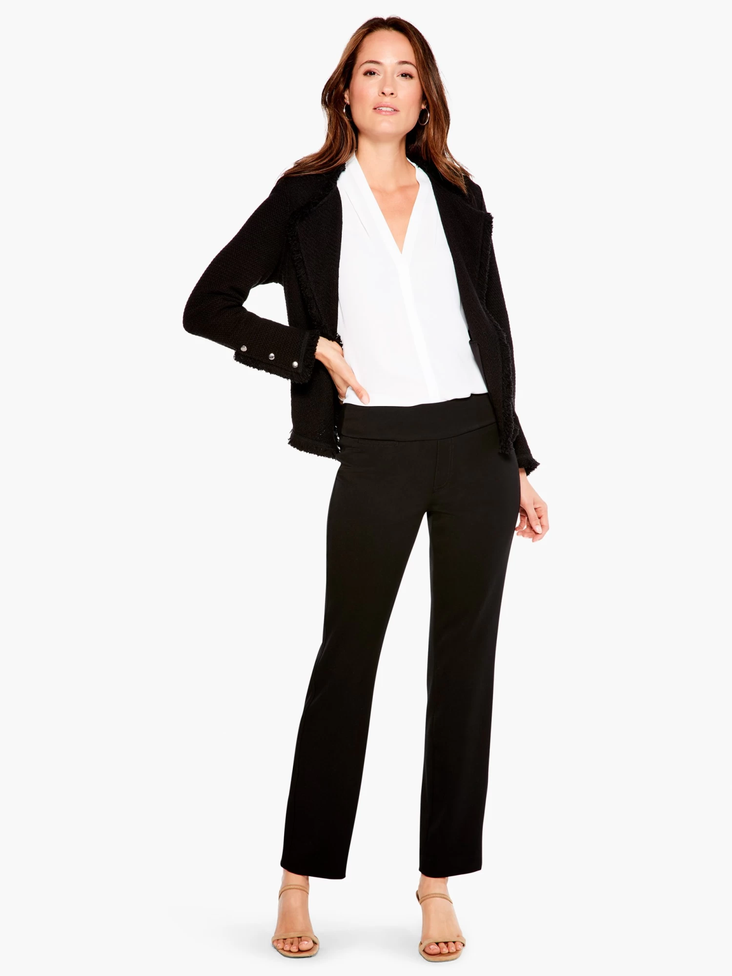 Fringe Mix Knit Jacket BLACK ONYX - Image 4