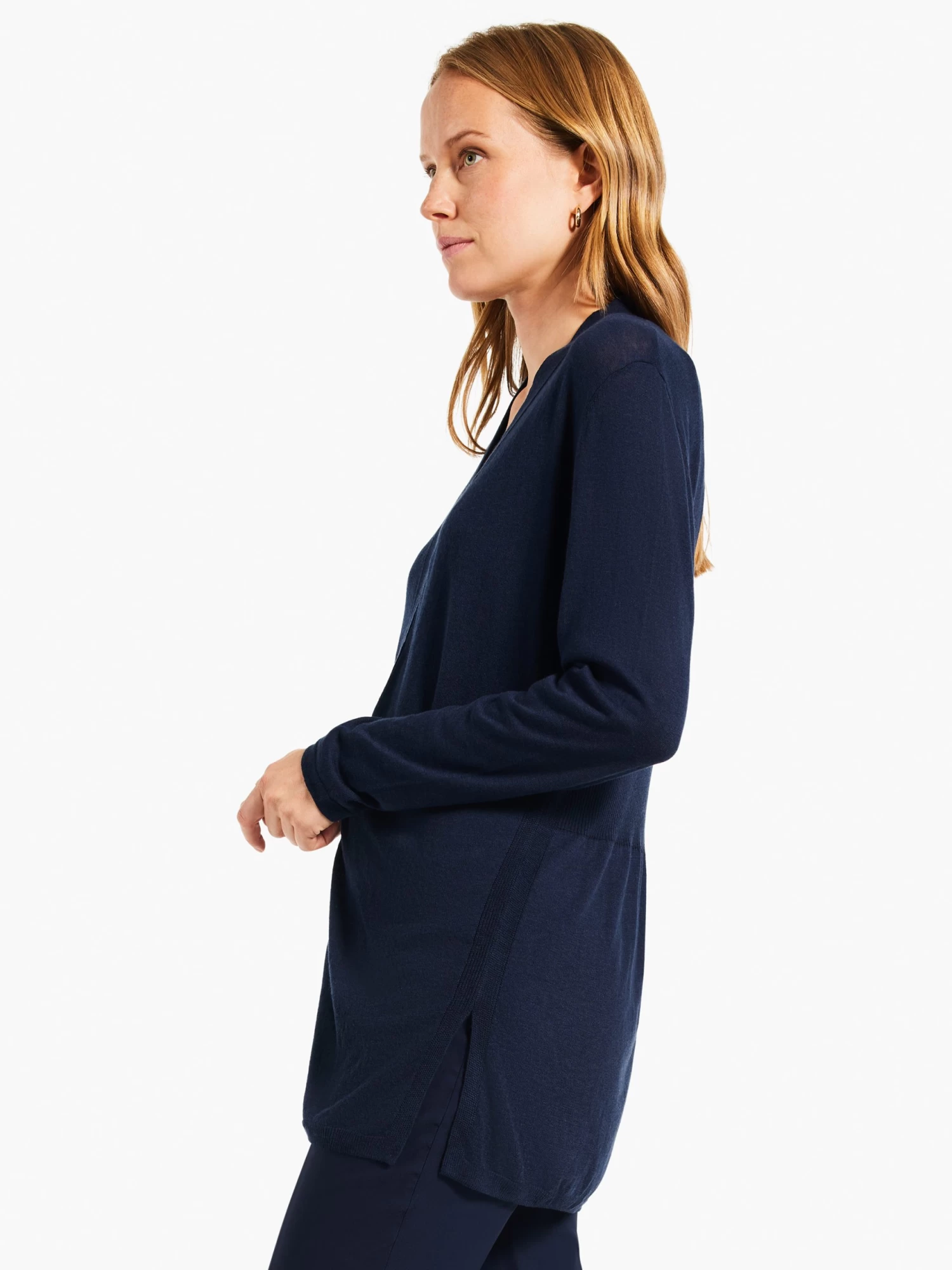 All Year Back Of Chair Cardigan DARK INDIGO - Image 2