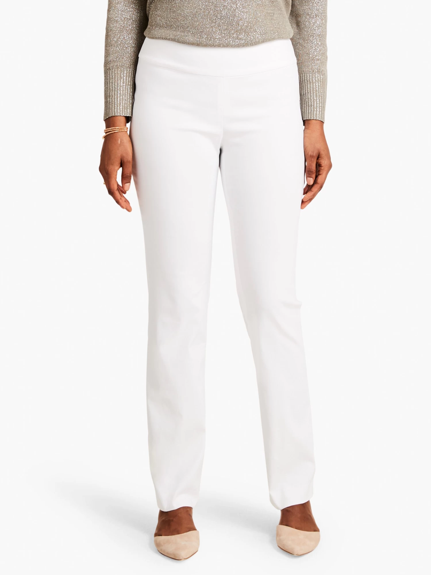 Polished Wonderstretch Straight Pant PAPER WHITE - Image 2