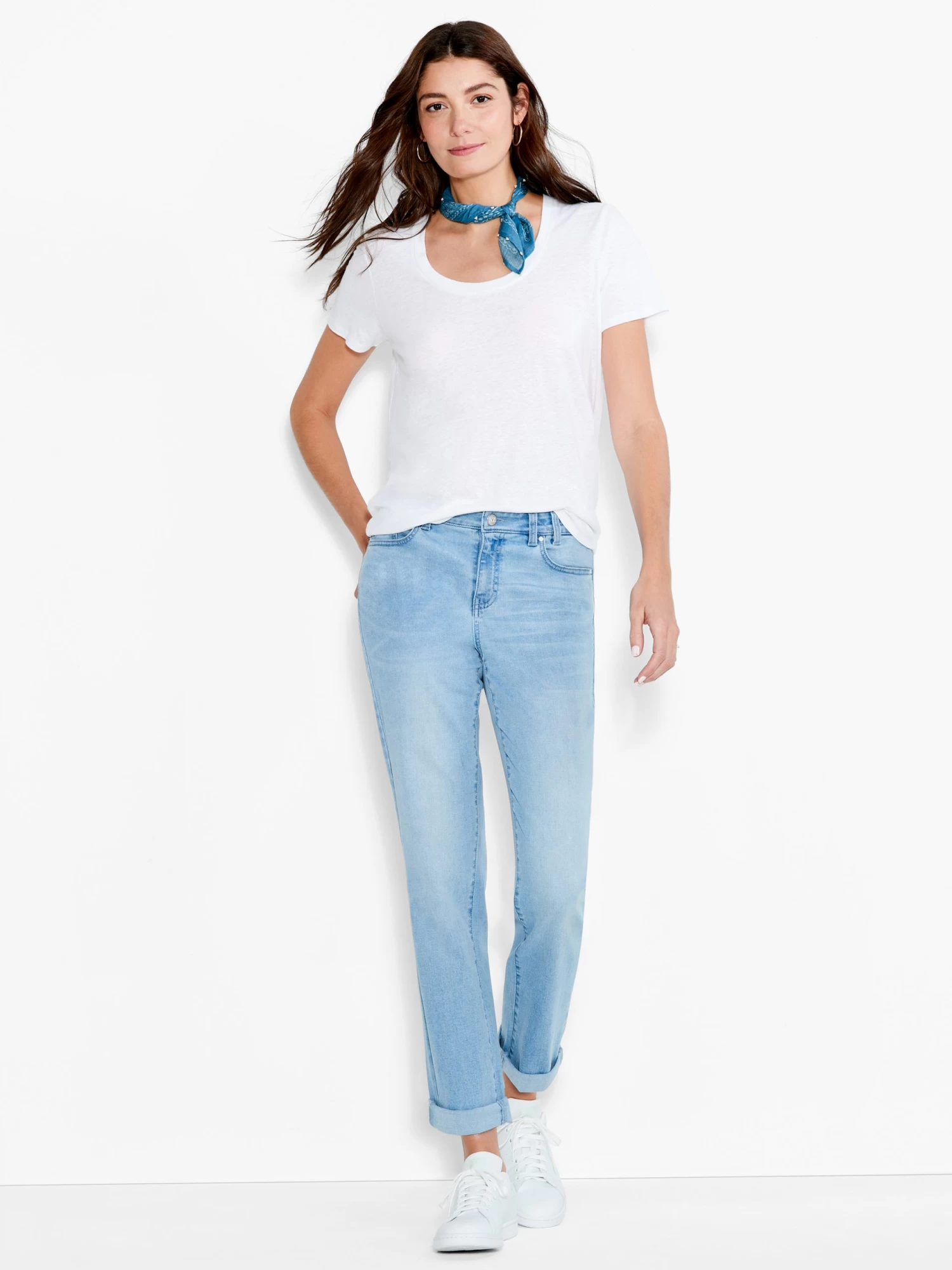 NZ Denim 29" Mid Rise Girlfriend Jeans BREEZE - Image 4