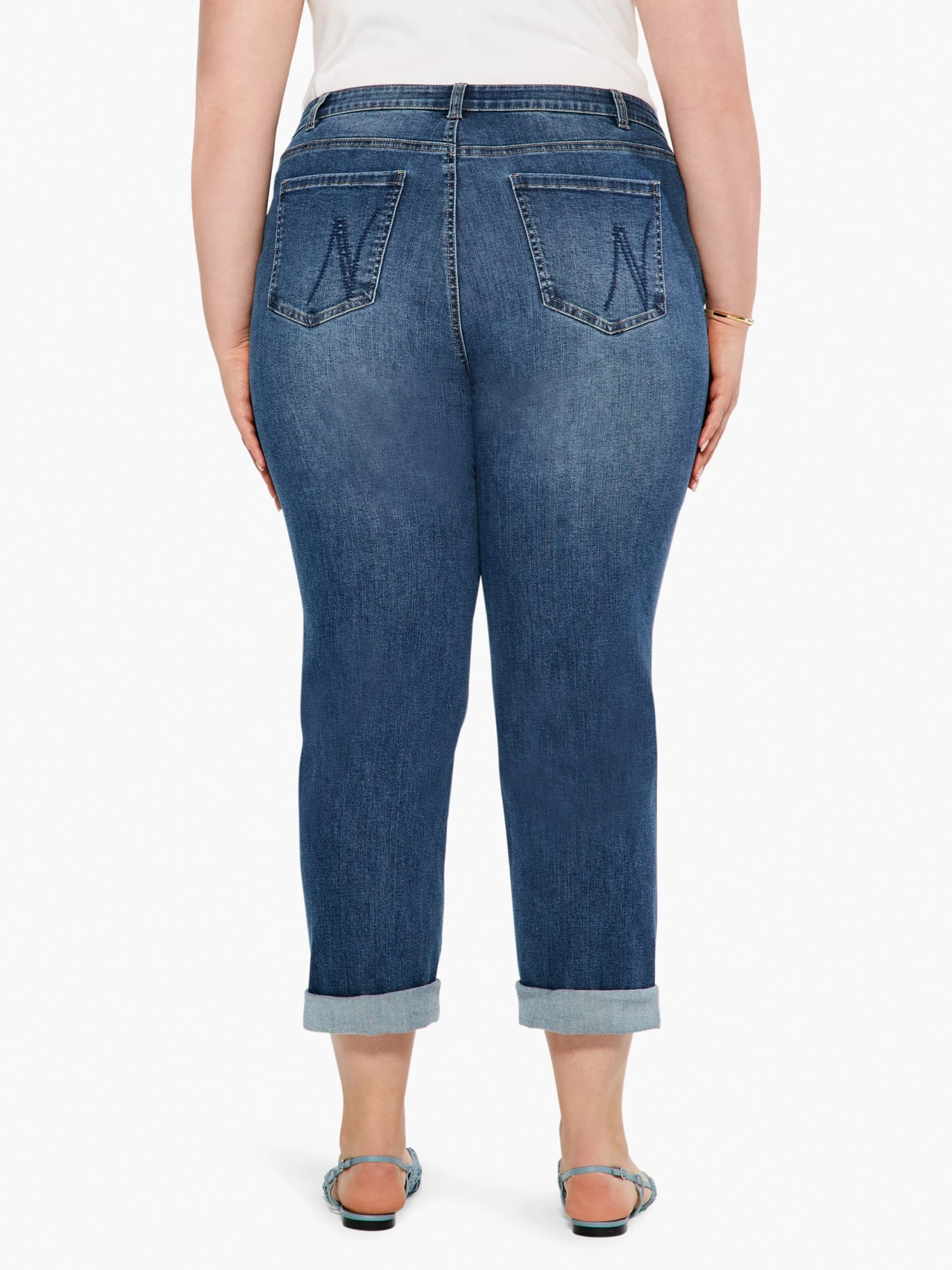 NZ Denim 29" Mid Rise Girlfriend Jeans ATLANTIC - Image 2