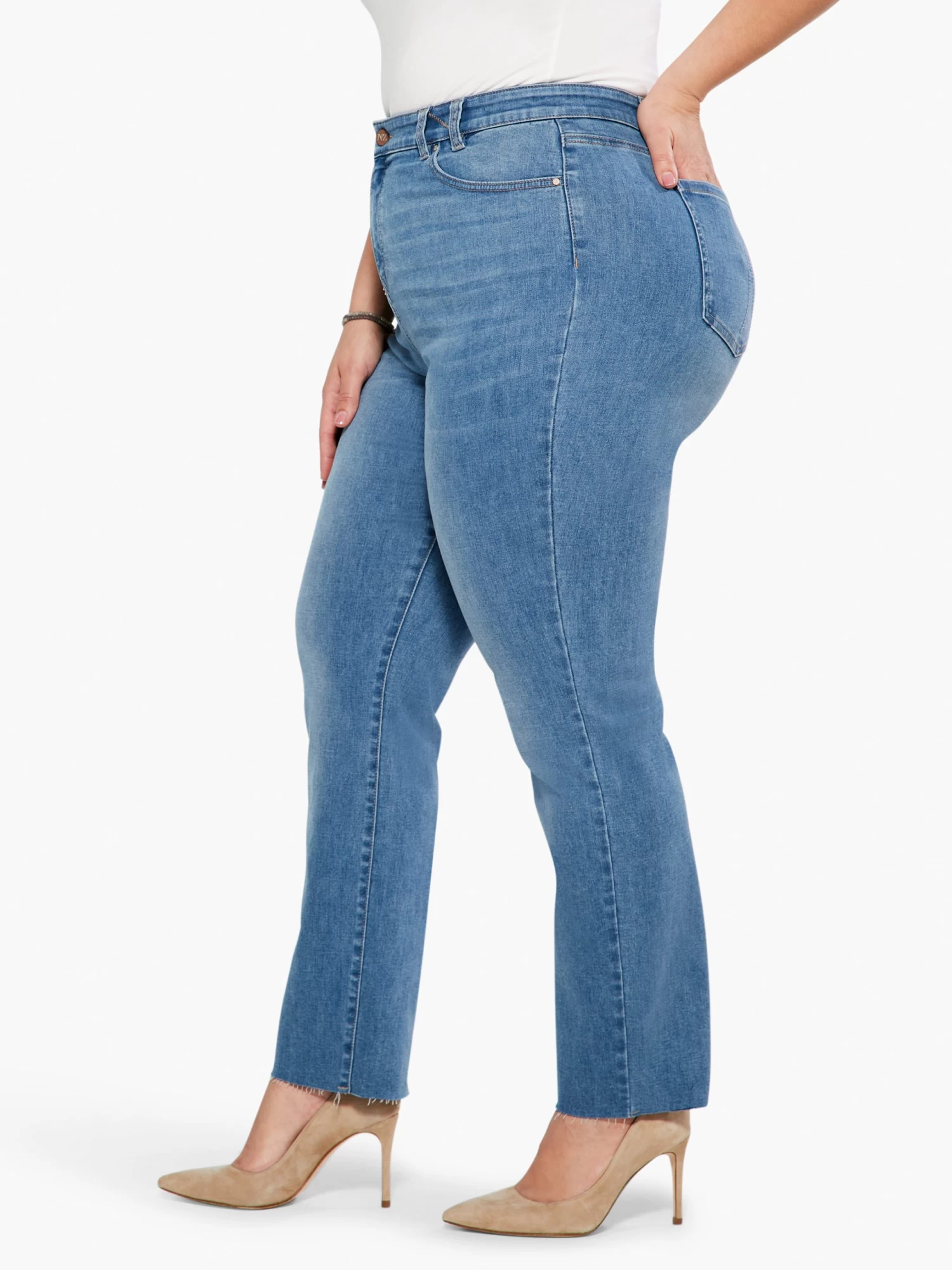 NZ Denim 28" Mid Rise Straight Ankle Jeans HORIZON - Image 2
