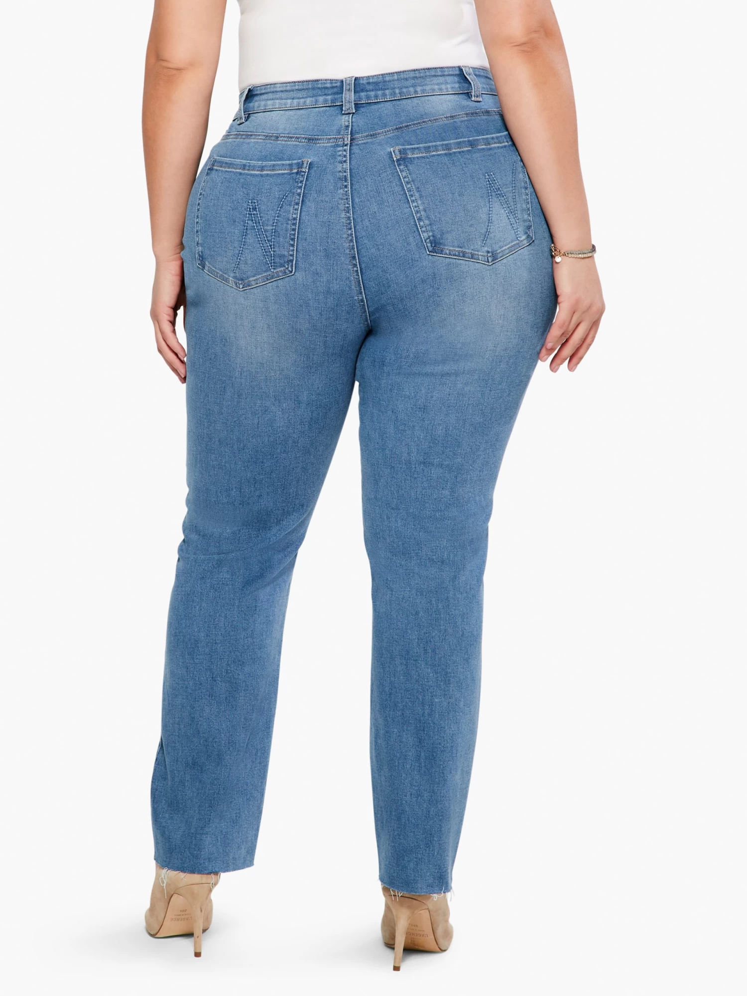 NZ Denim 28" Mid Rise Straight Ankle Jeans HORIZON - Image 3