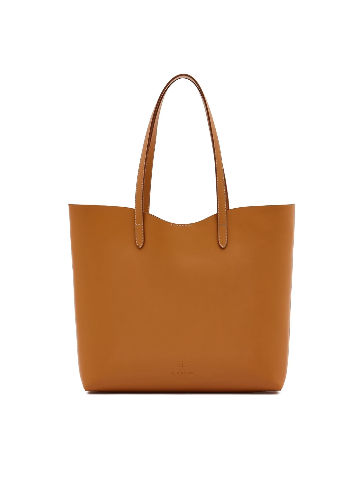 Il Bisonte - Large Leather Handle Tote Bag NATURAL