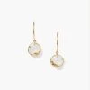 Chan Luu - Single Stone Drop Earrings WHITE