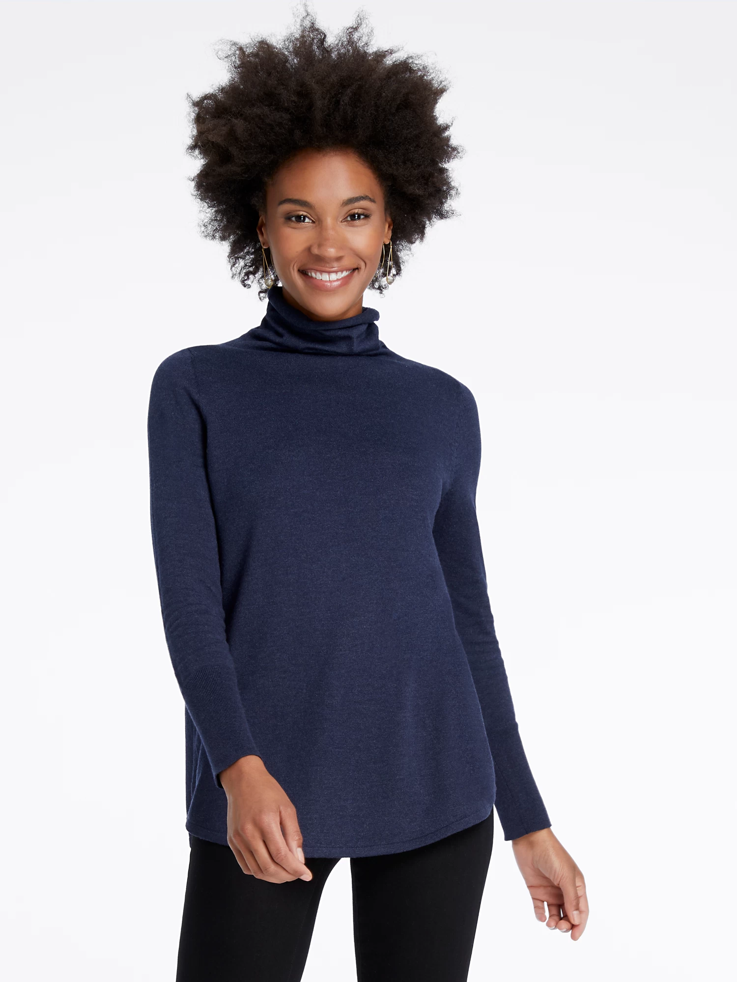 Vital Turtleneck Sweater DARK INDIGO