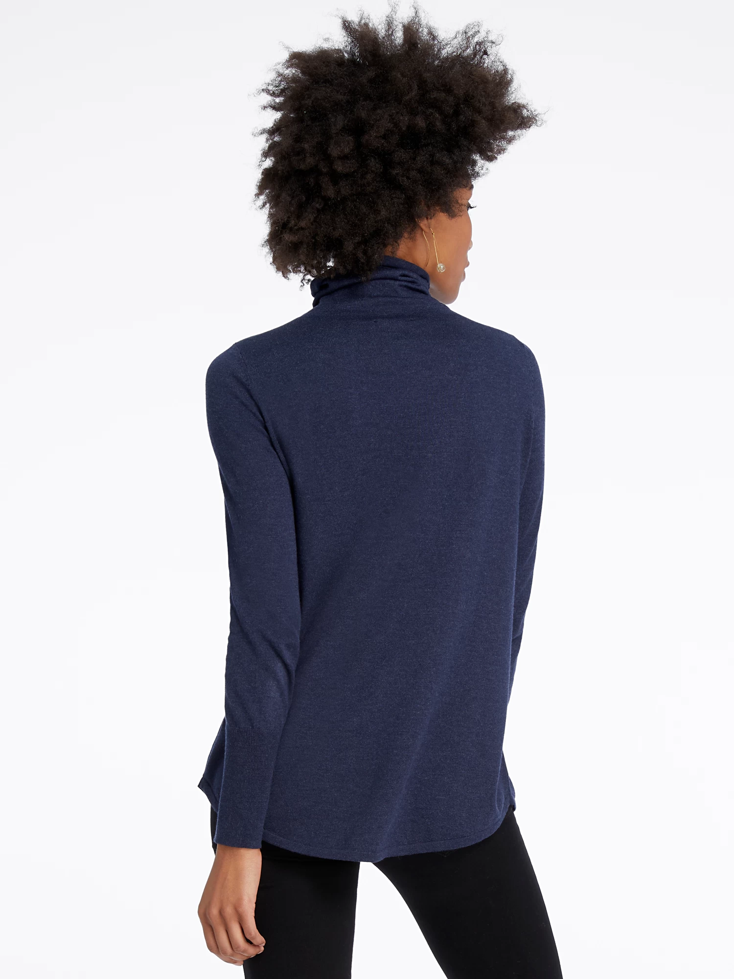 Vital Turtleneck Sweater DARK INDIGO - Image 3