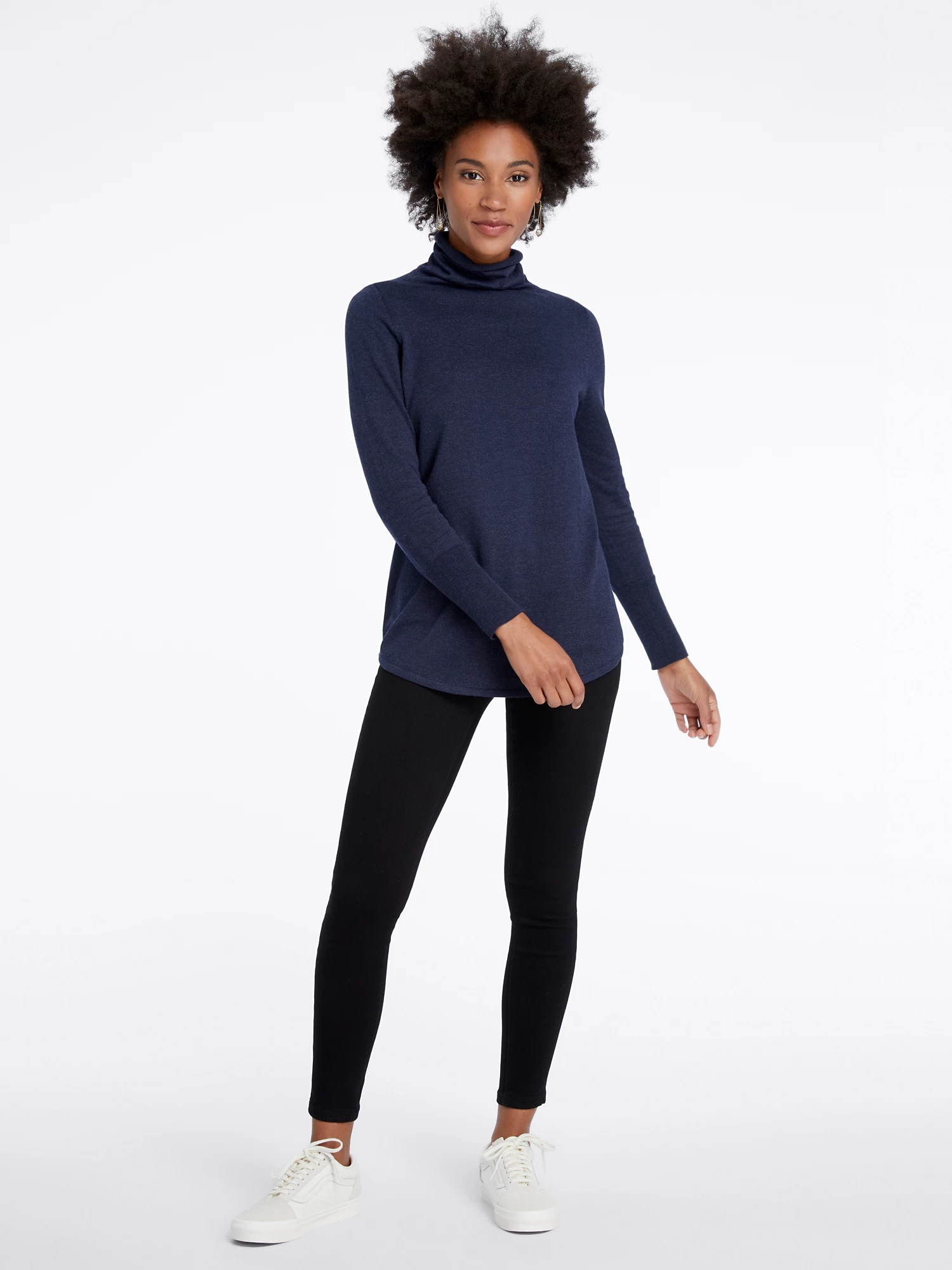Vital Turtleneck Sweater DARK INDIGO - Image 4