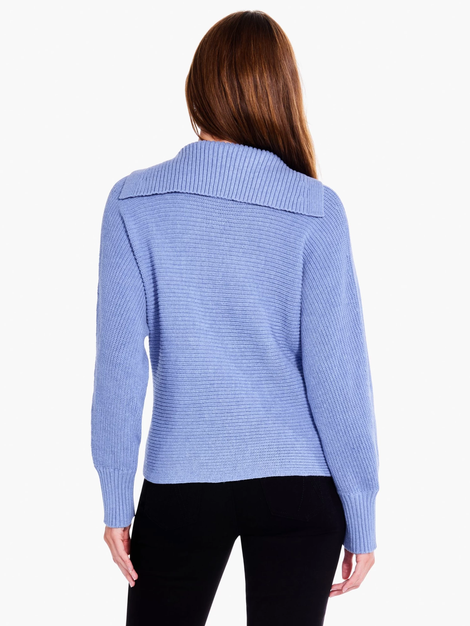 Drape Collar Shaker Sweater IRIS - Image 4