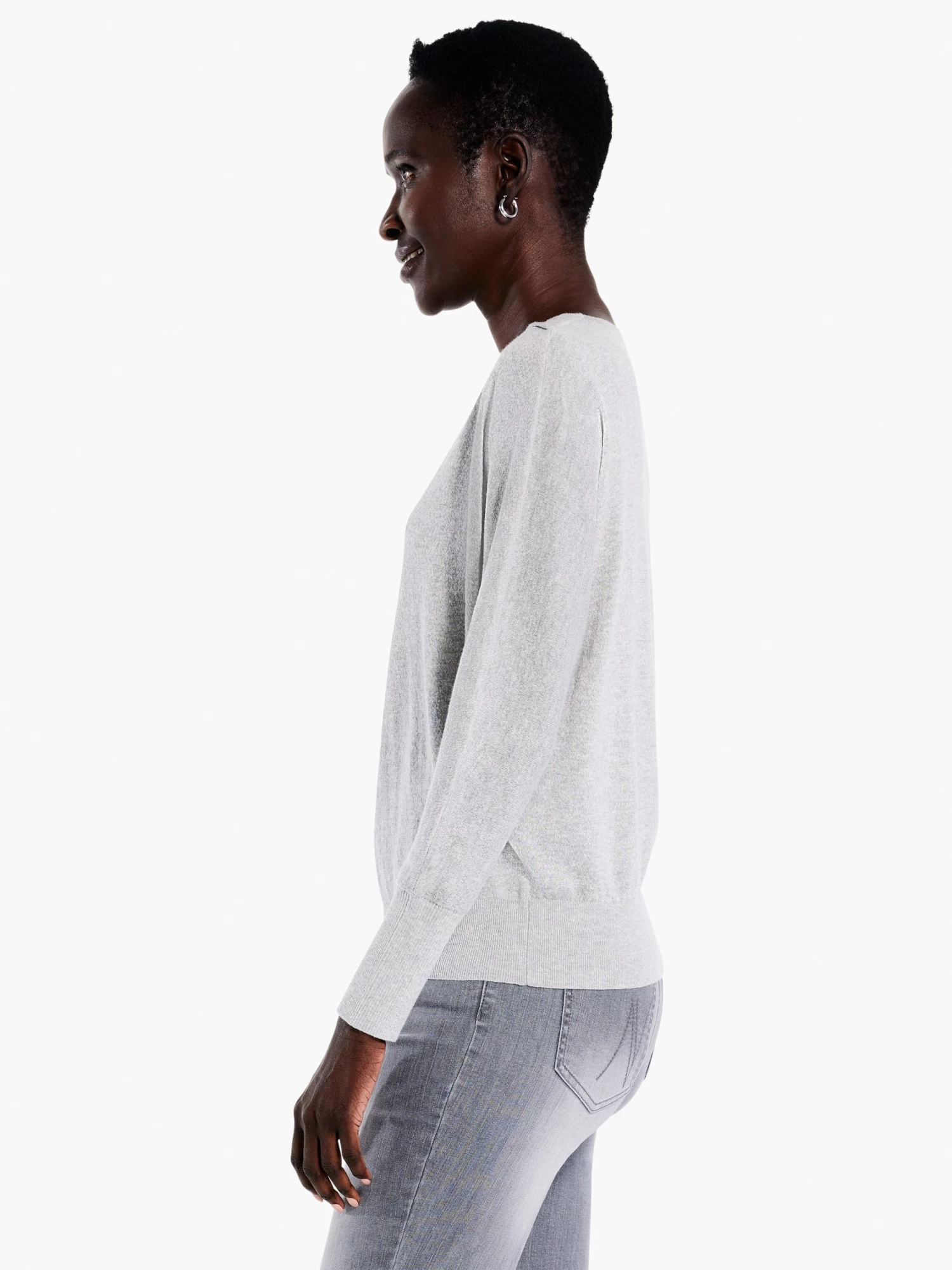 Soft Sleeve Twist Sweater Tee - Image 2