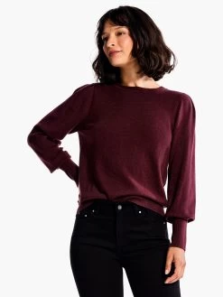 Femme Sleeve Sweater REDWOOD