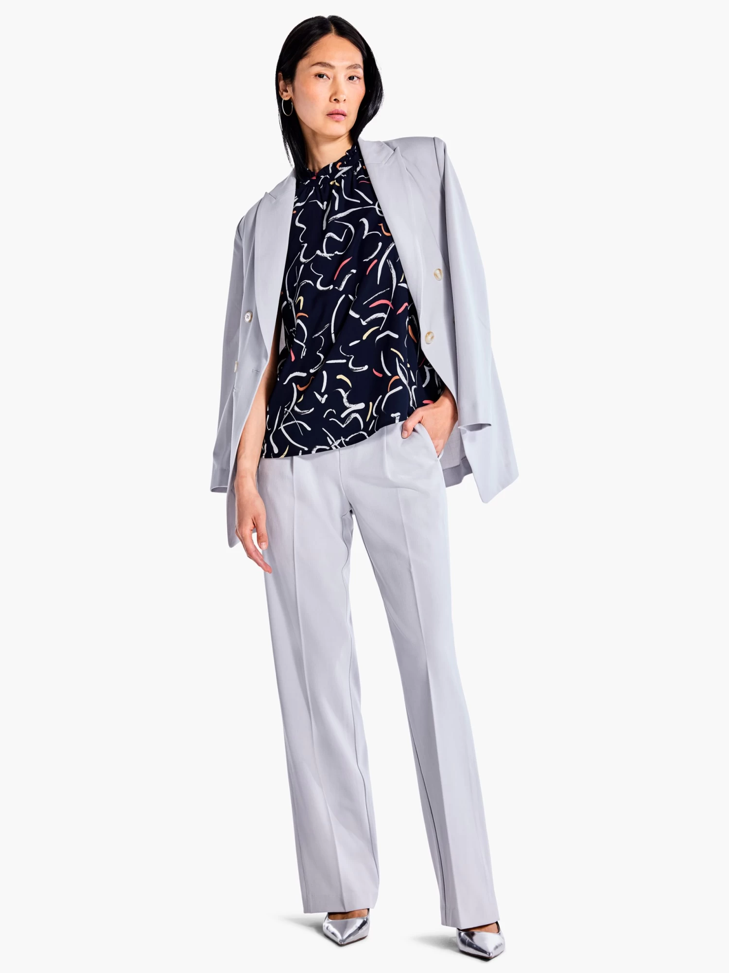 Doodle Clouds Tank INDIGO MULTI