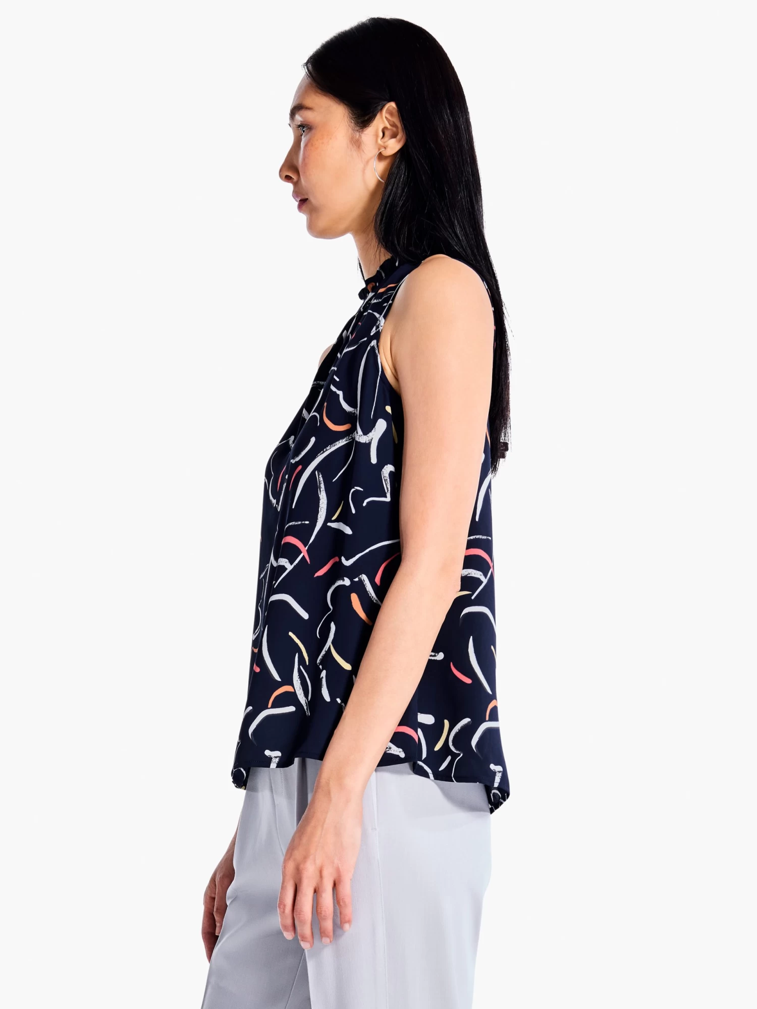 Doodle Clouds Tank INDIGO MULTI - Image 2