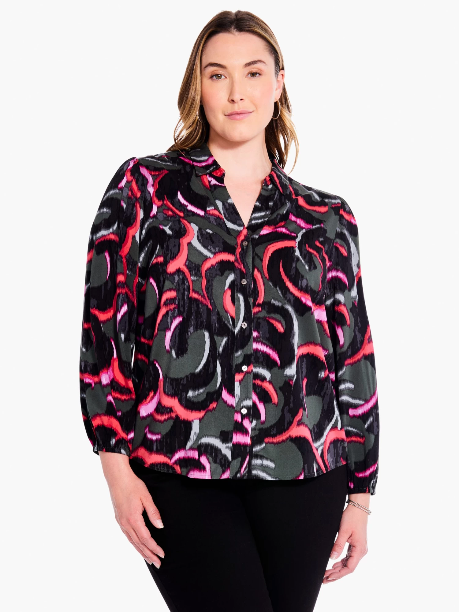 Neon Doodle Live In Shirt GREEN MULTI