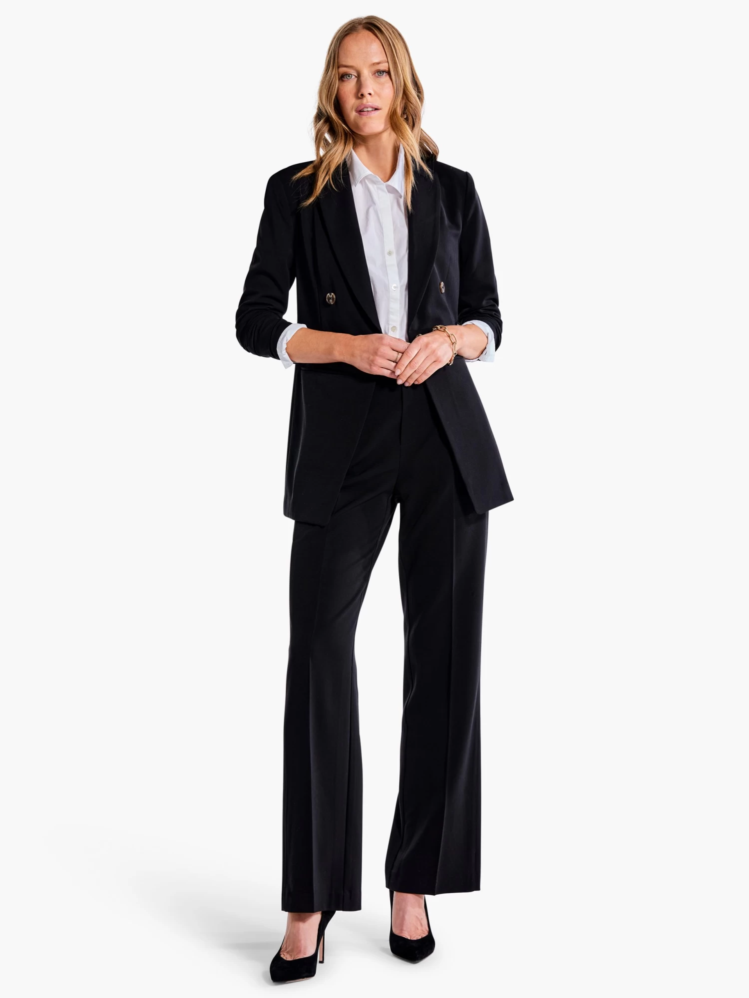 31" The Avenue Wide Leg Pleated Pant - Image 2
