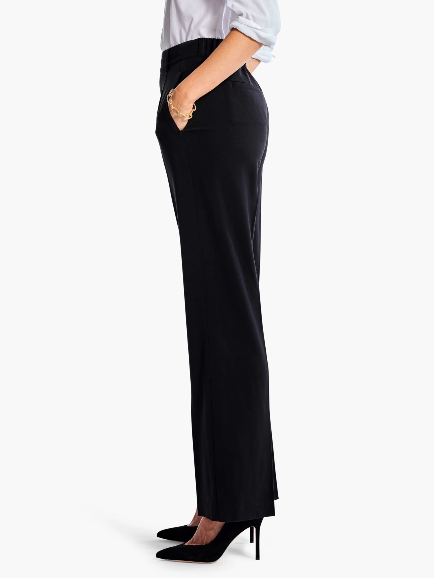 31" The Avenue Wide Leg Pleated Pant - Image 3