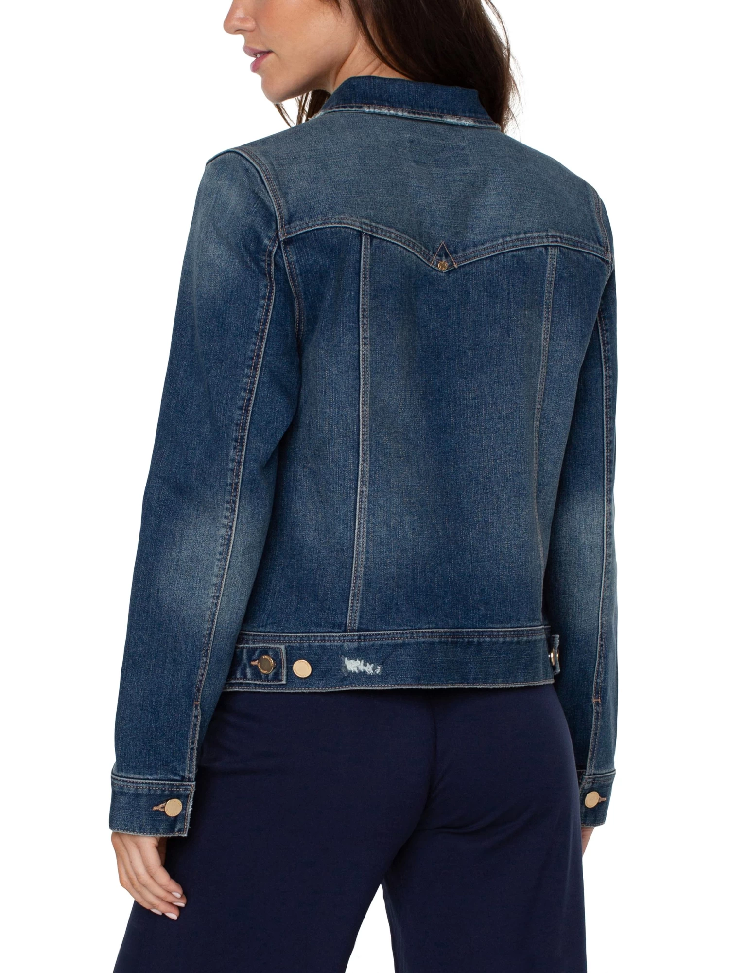 Liverpool - Classic Jean Jacket MEDIUM WASH - Image 3