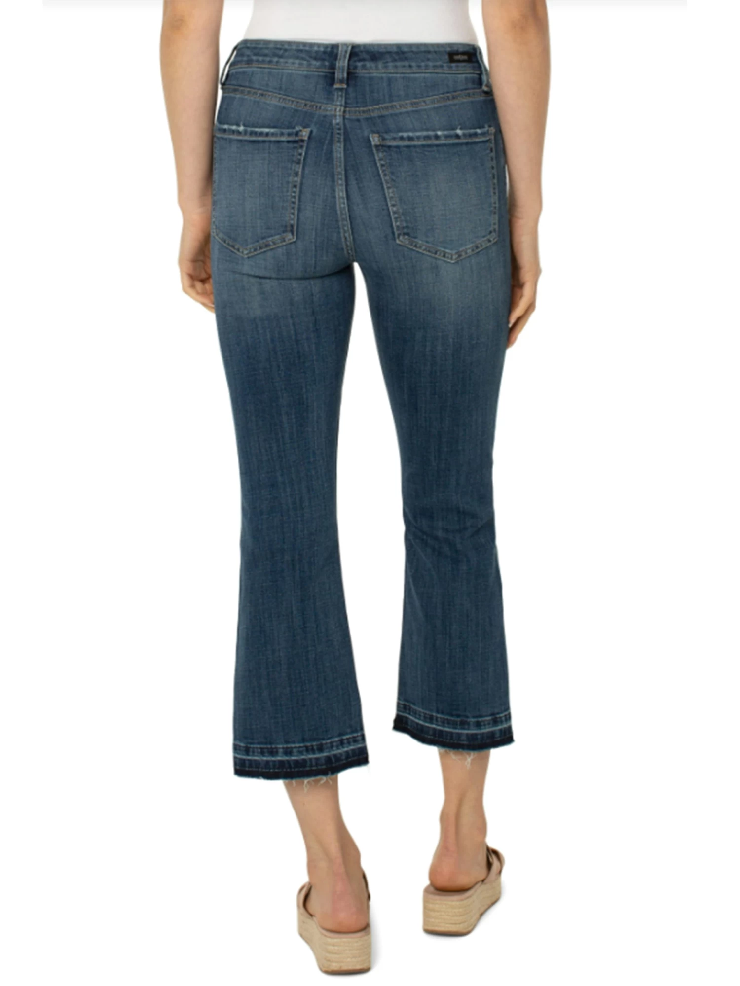 Liverpool - Hannah Crop Flare DARK WASH - Image 2