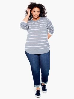 Liverpool - Peyton Slim Boyfriend Jean DARK DENIM