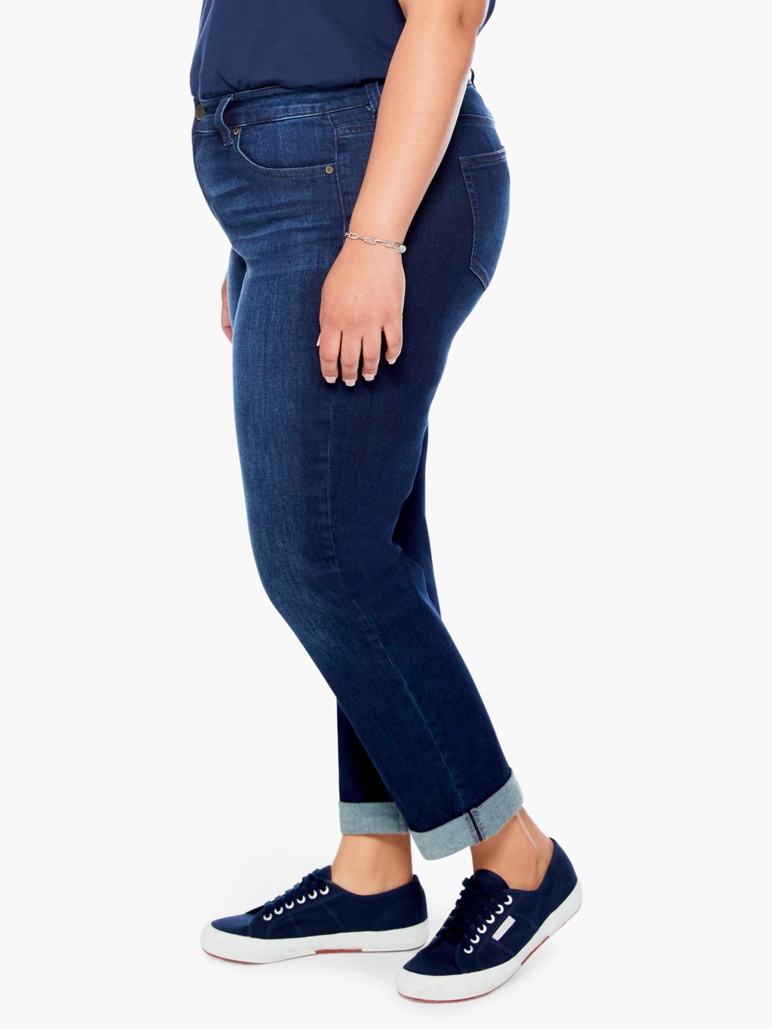 Liverpool - Peyton Slim Boyfriend Jean DARK DENIM - Image 3