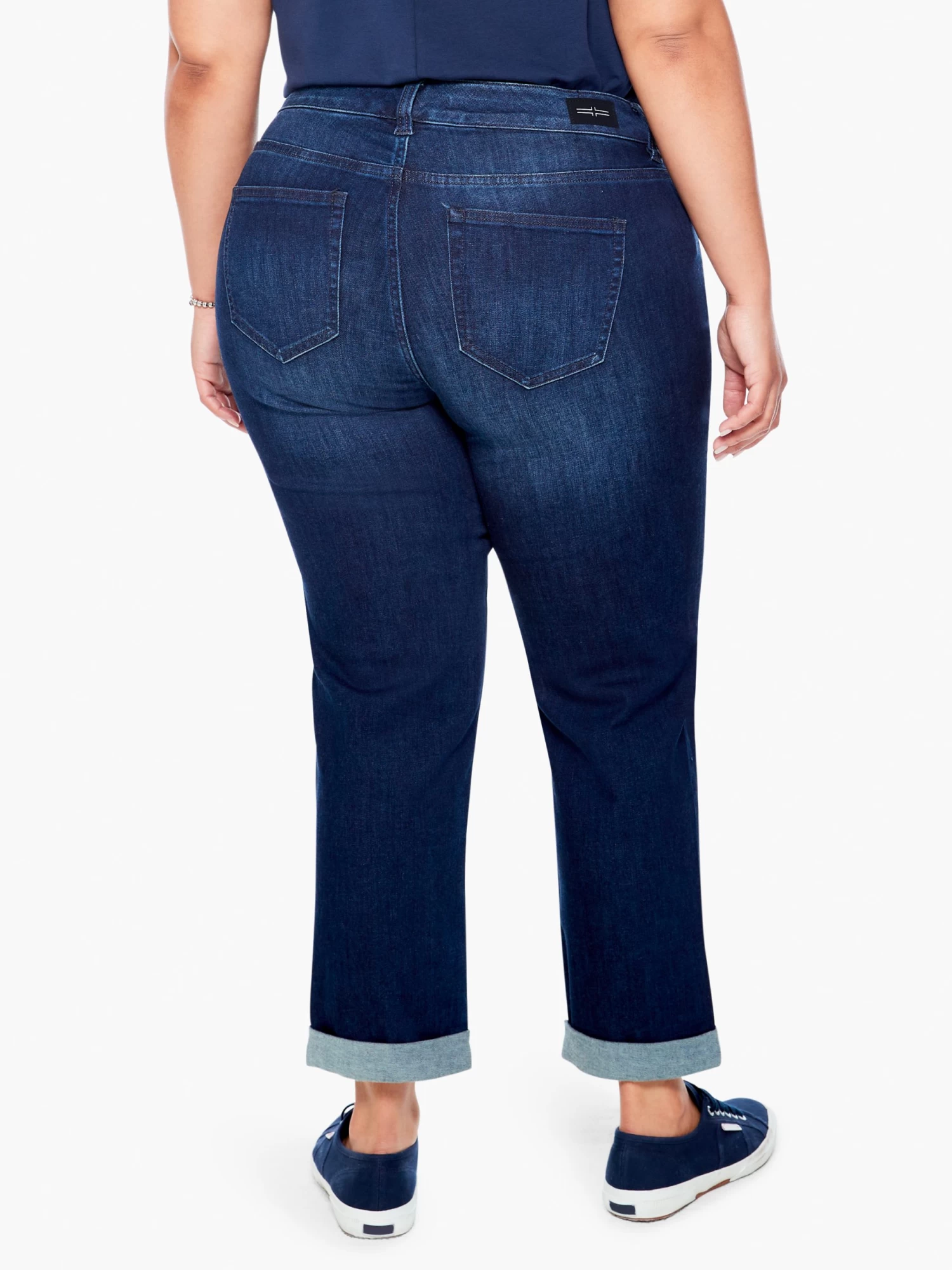 Liverpool - Peyton Slim Boyfriend Jean DARK DENIM - Image 4