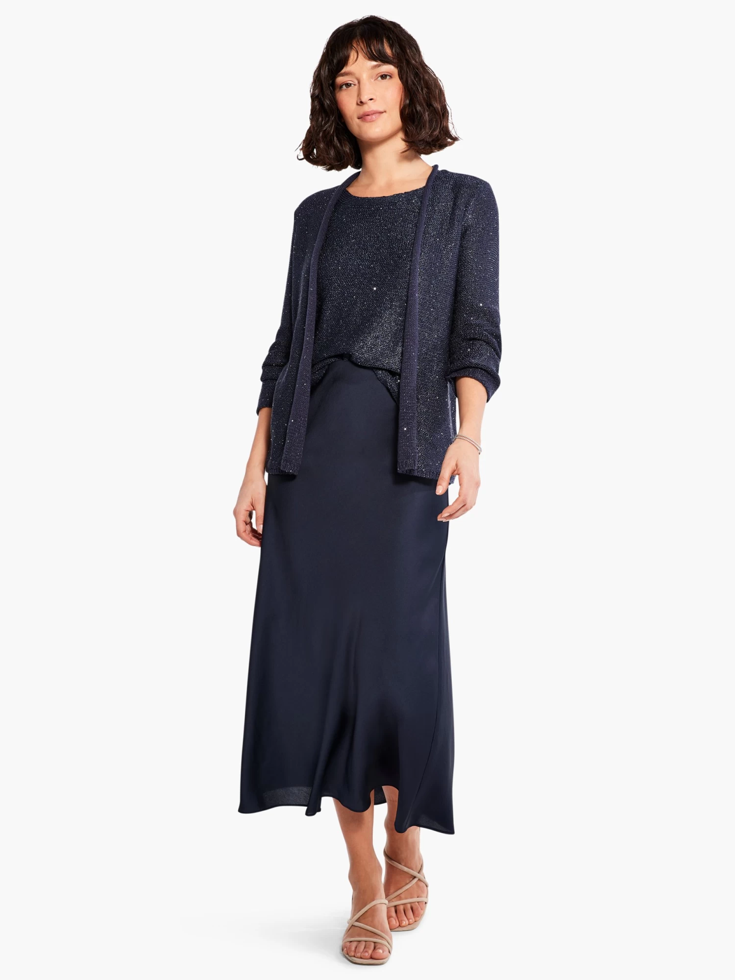 Sequin Cardigan DARK INDIGO - Image 4