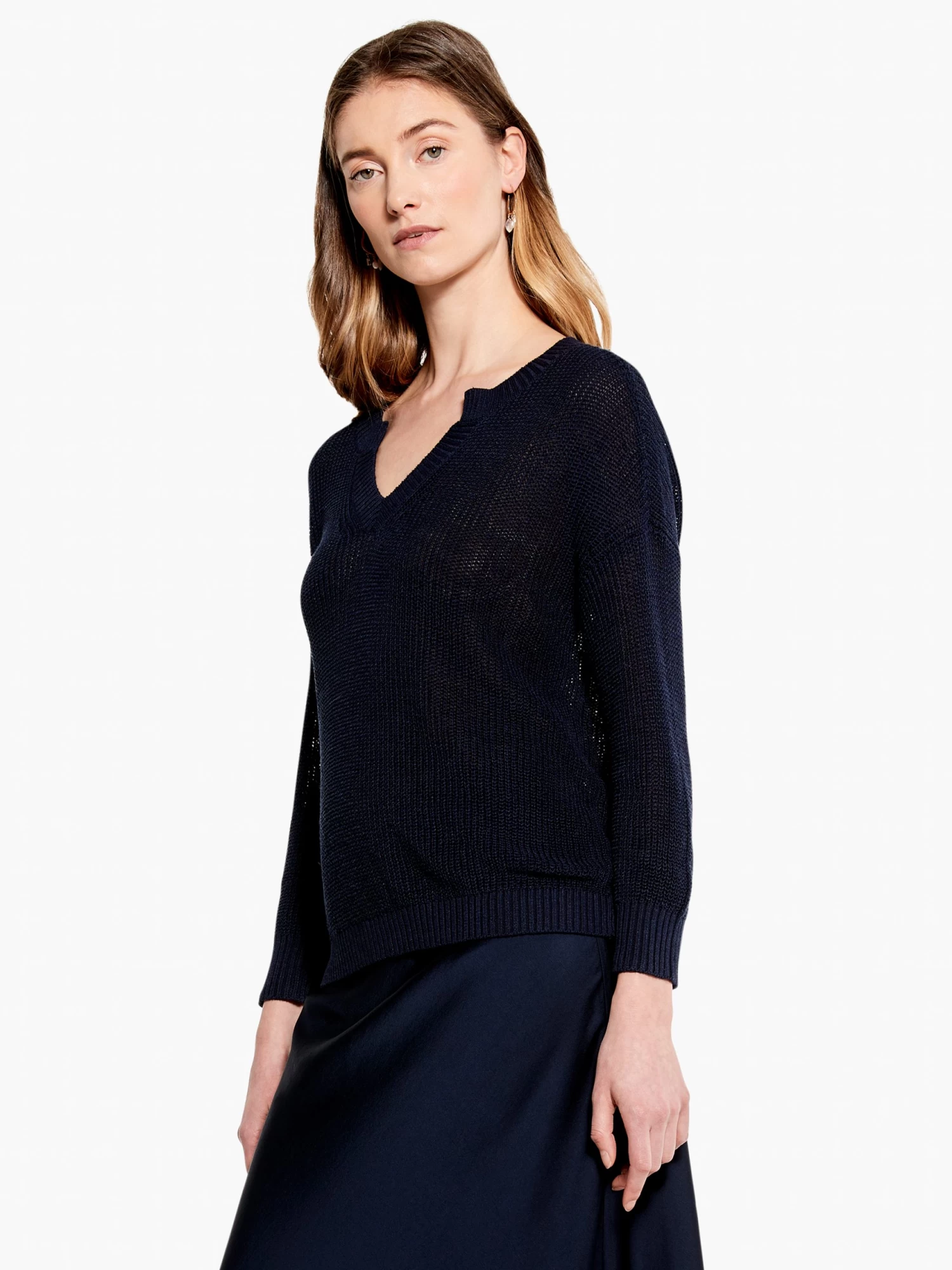Summer Split Neck Sweater - Image 2