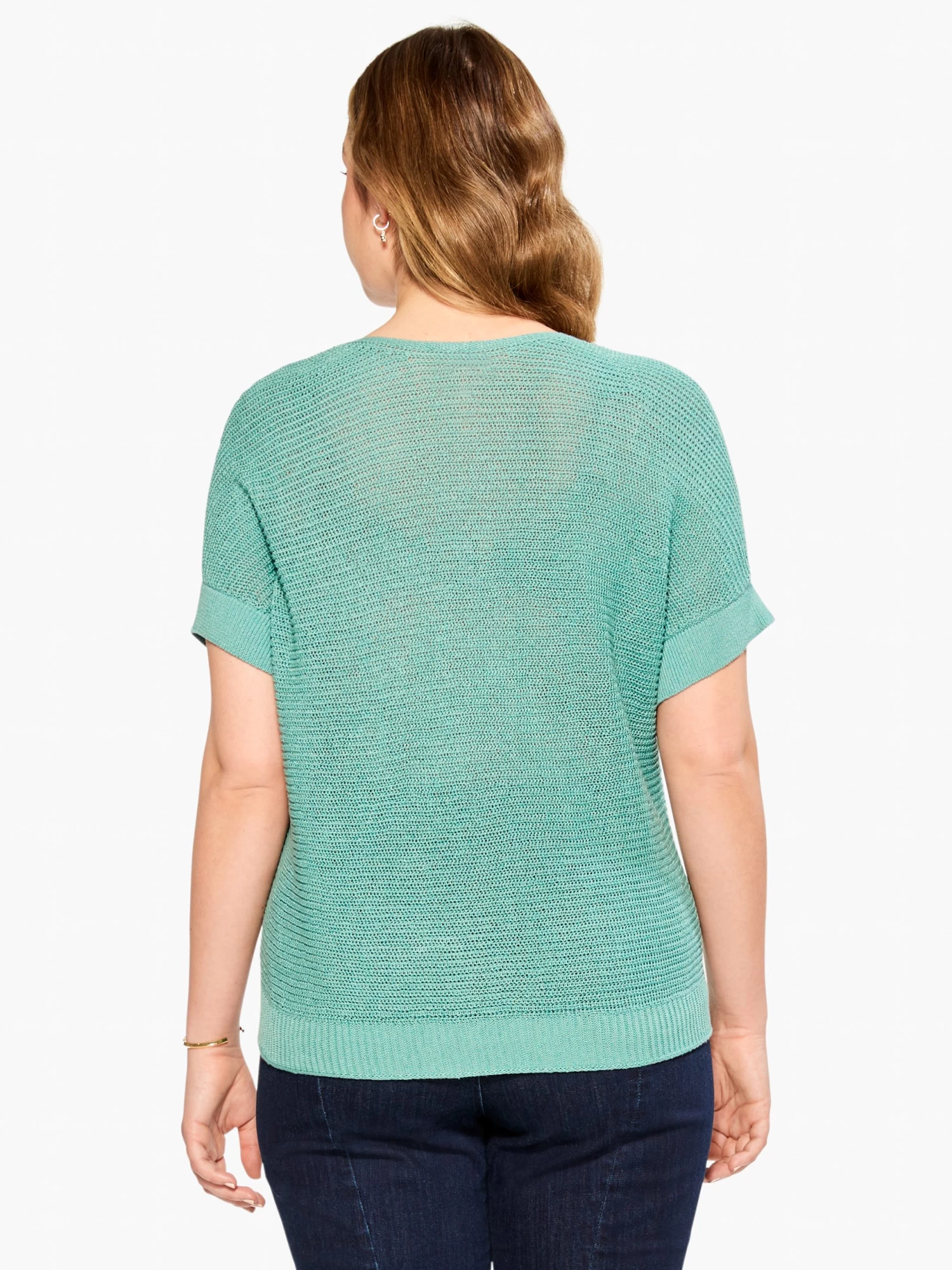 Easy Sleeve Summer Sweater HAZY AQUA - Image 3