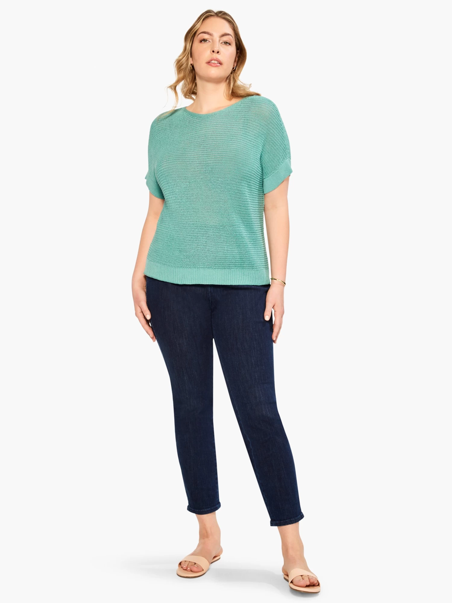 Easy Sleeve Summer Sweater HAZY AQUA - Image 4