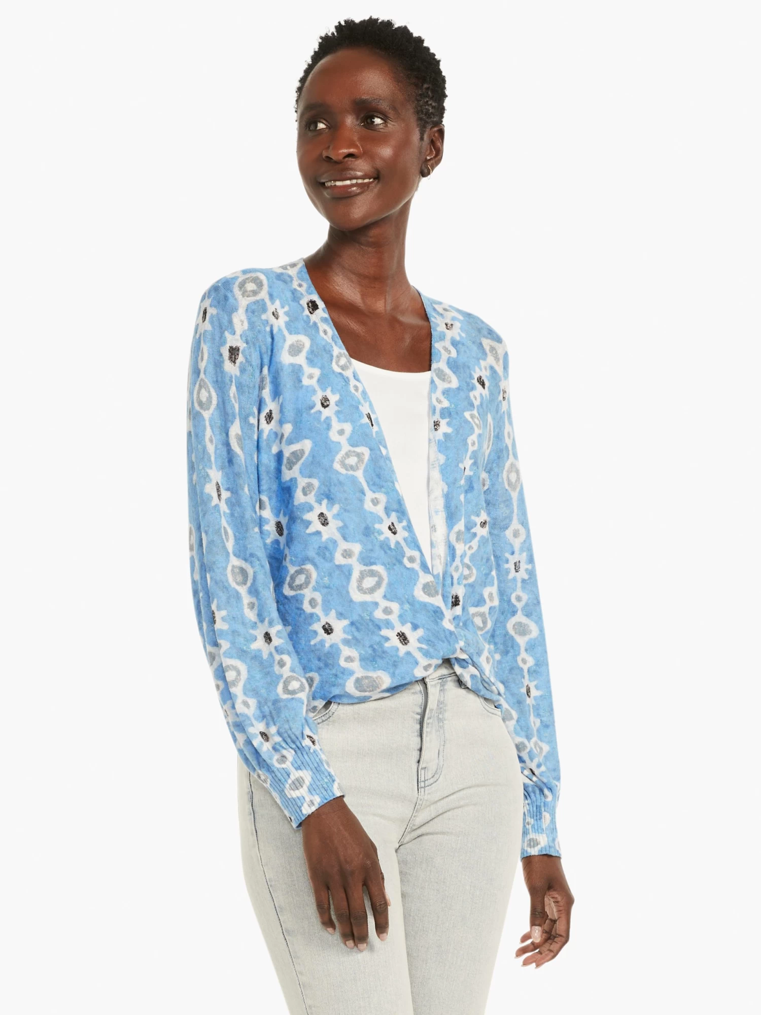 Falling Jewels Cardigan BLUE MULTI - Image 3