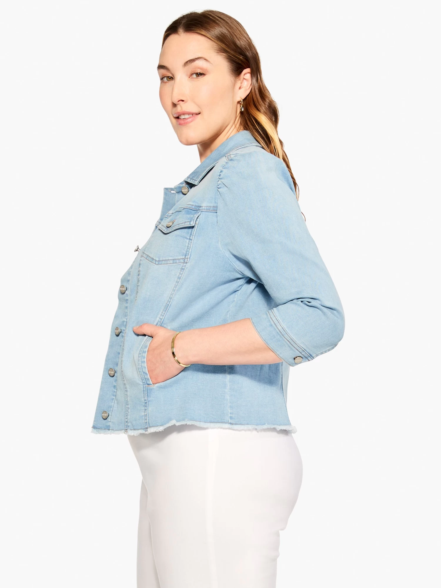 NZ Denim Femme Sleeve Denim Jacket BREEZE - Image 2
