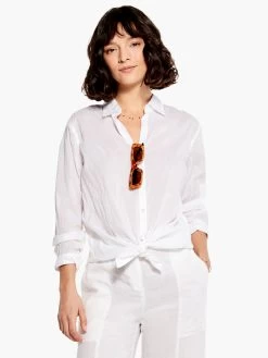 Cotton Boyfriend Shirt PAPER WHITE