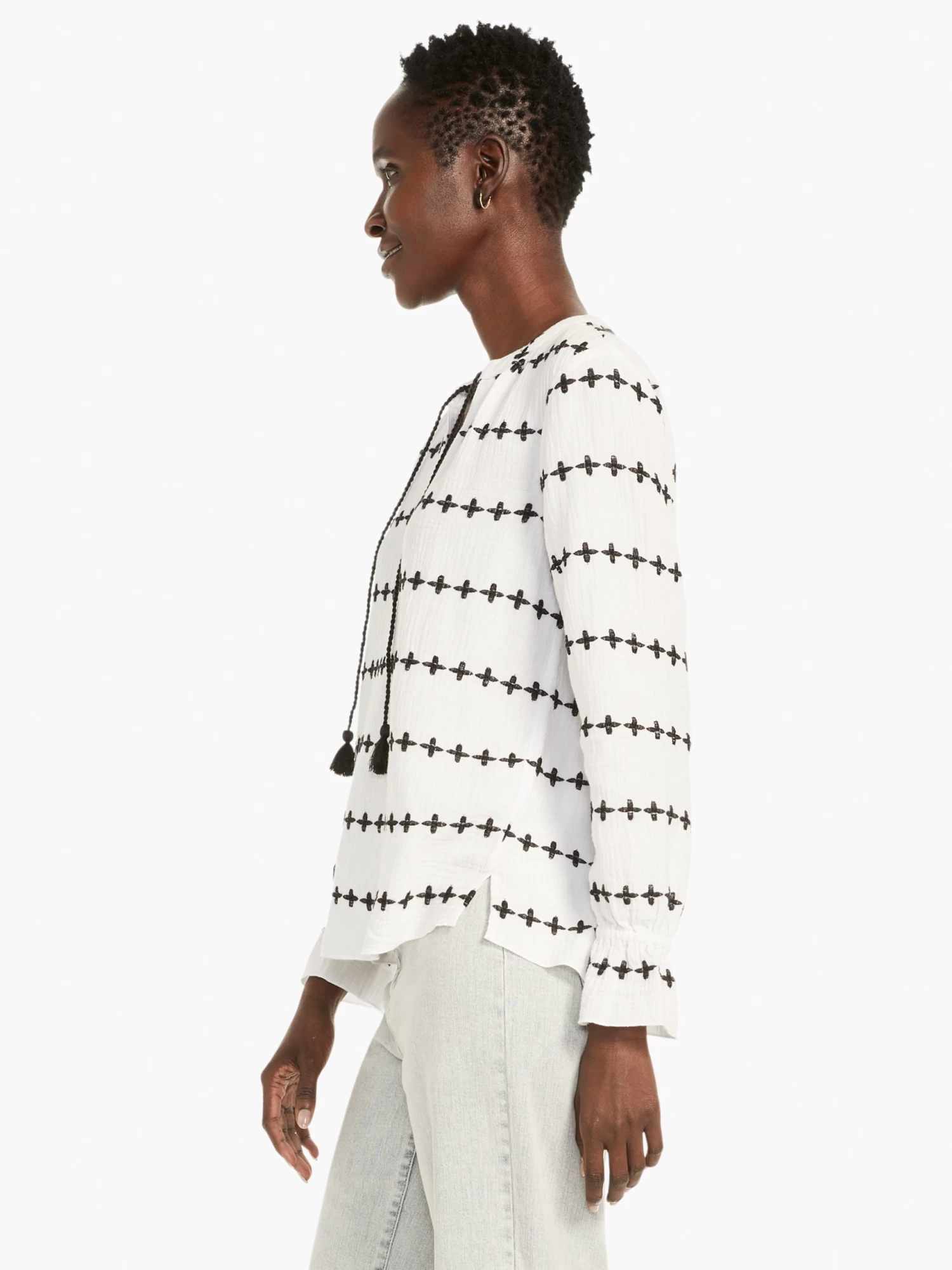 Plus One Top WHITE MULTI - Image 3