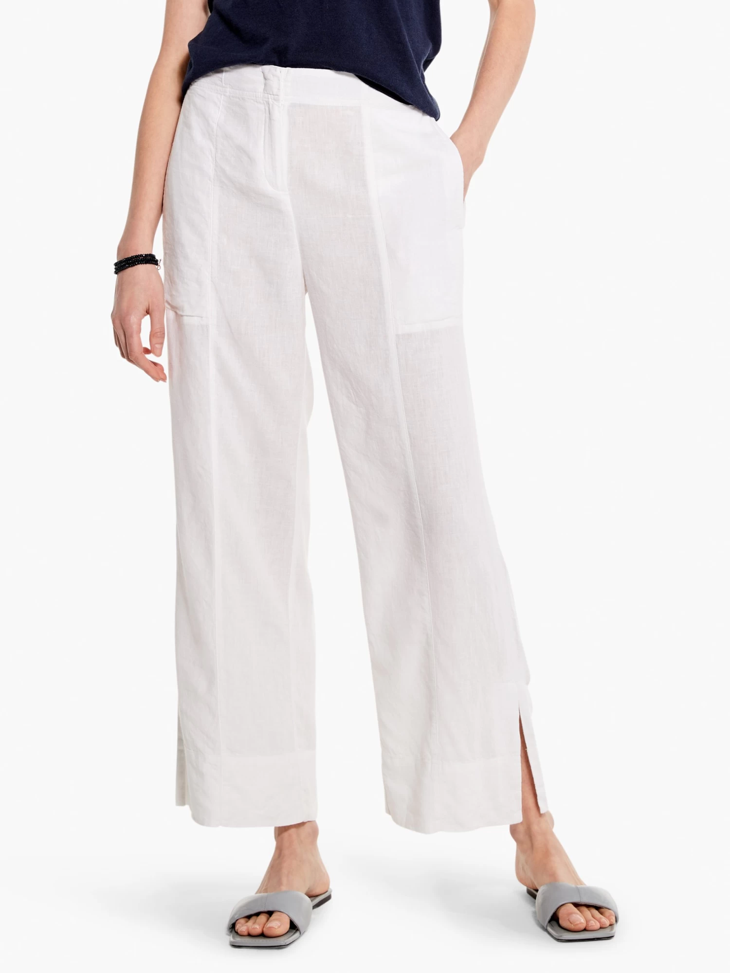Rumba Park Wide-Leg Crop Pant PAPER WHITE