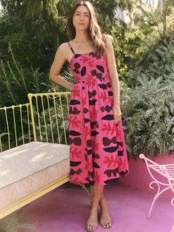 Cutout Crush Dress PINK MULTI