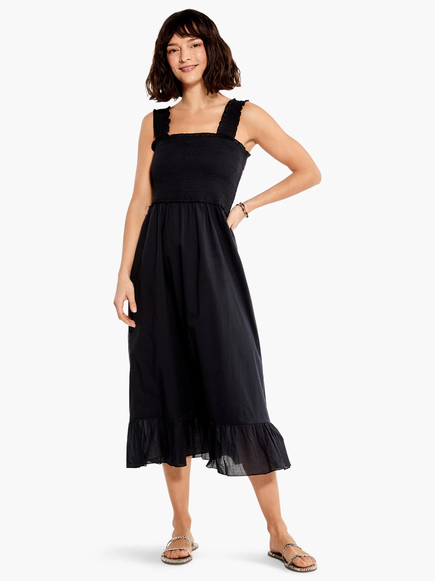 Cotton Lawn Smocked Dress - Image 4