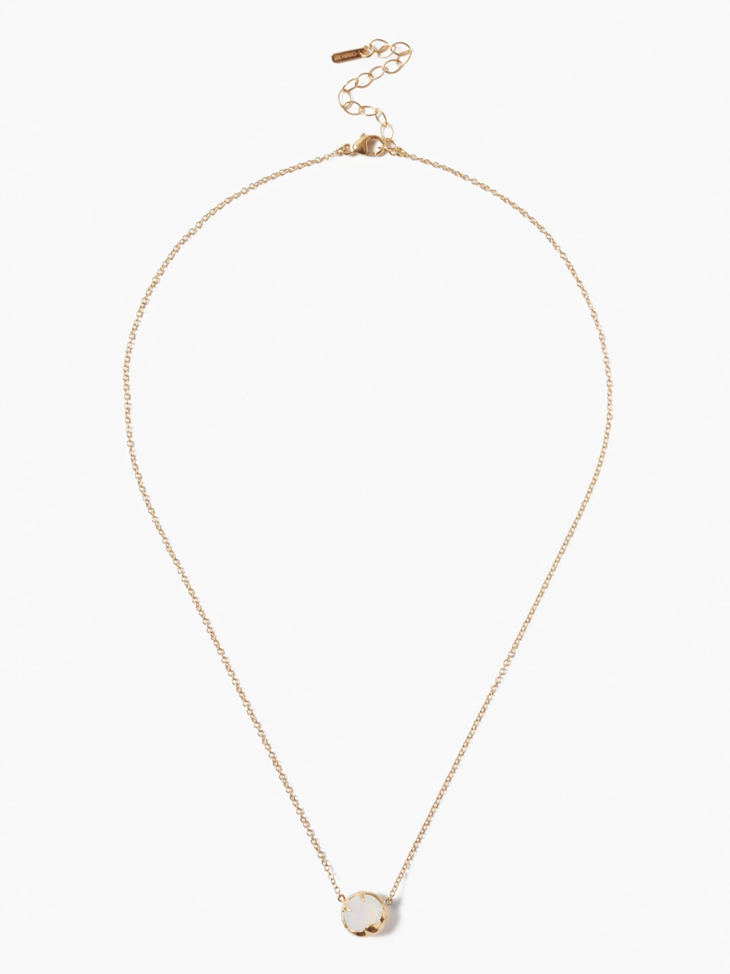 Chan Luu - Single Stone Necklace WHITE