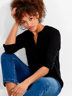 NZT Sweet Dreams Convertible Sleeve Shirt BLACK ONYX