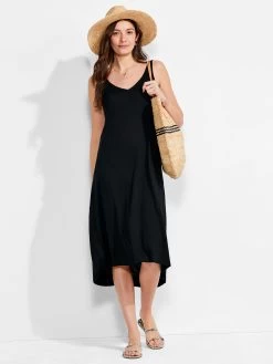 NZT Double V Tank Dress BLACK ONYX