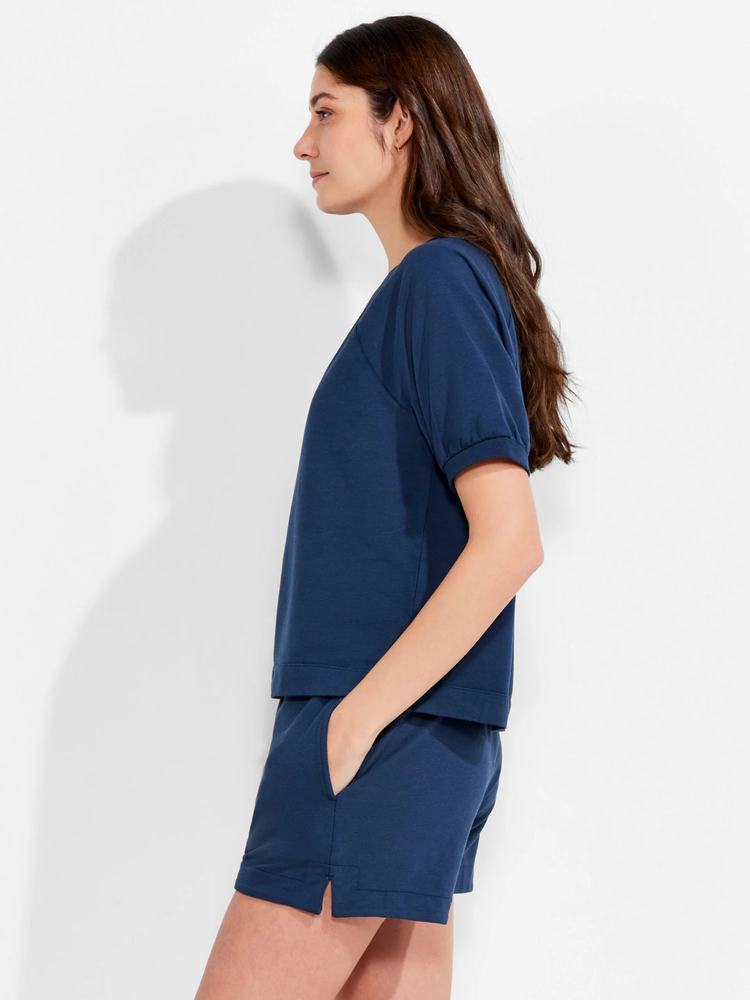 NZT Short Sleeve Round Neck French Terry Top - Image 2