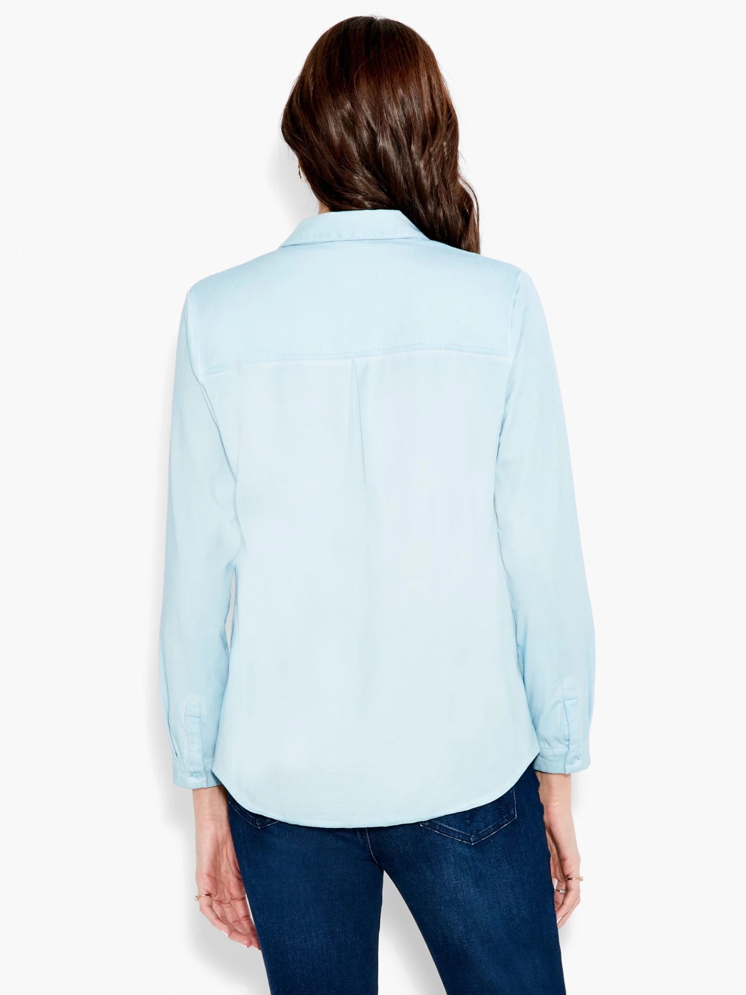 NZT Long Sleeve Angled Pocket Shirt MIST - Image 3