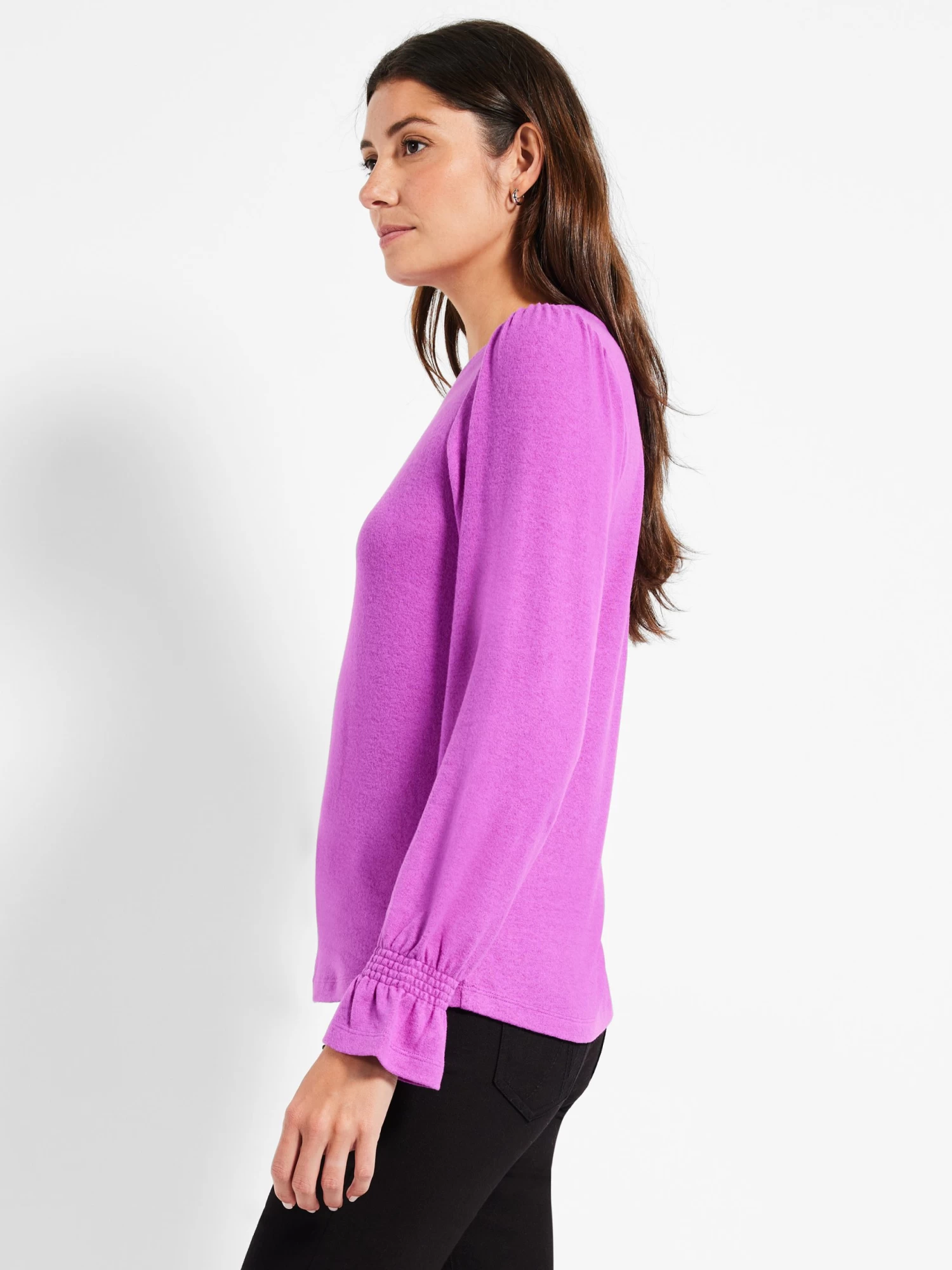 NZT Sweet Dreams Femme Sleeve Tee VIVID MAGENTA - Image 2